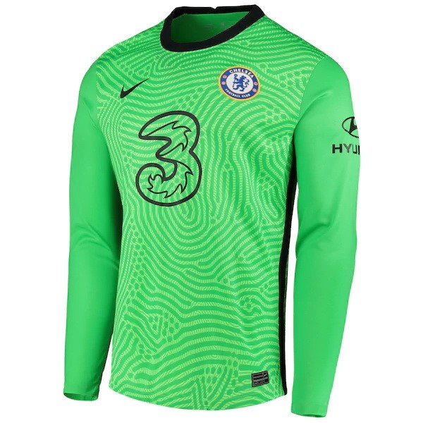 Tailandia Camiseta Chelsea ML Portero 2020/21 Verde